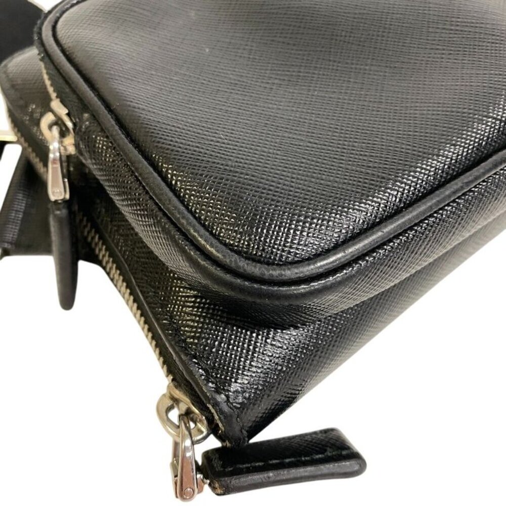 Prada 2 Vh156 Waist Pouch Triangle Logo Plate Body Bag Cabas Brand - Picture 3 of 9